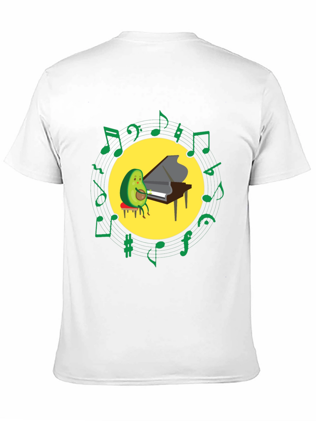 Avocado Pianist T-Shirt - Funny Music Lover Tee