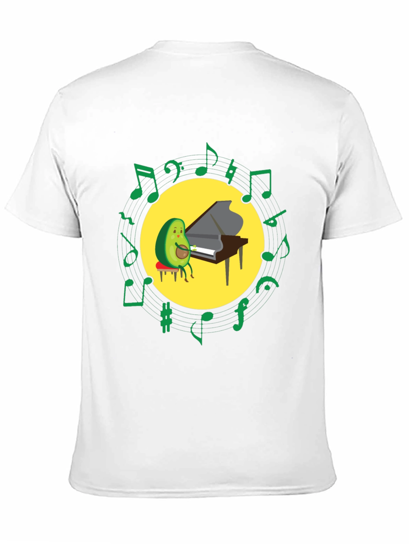 Avocado Pianist T-Shirt - Funny Music Lover Tee