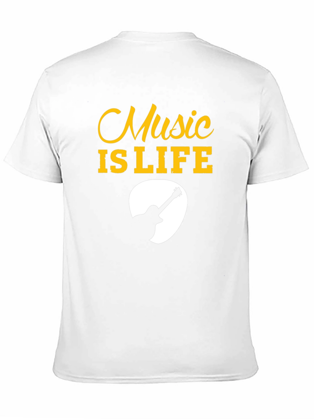 Music is Life Guitar Pick Graphic Tee