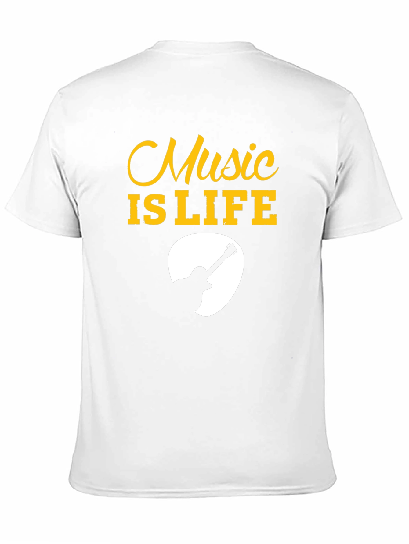 Music is Life Guitar Pick Graphic Tee
