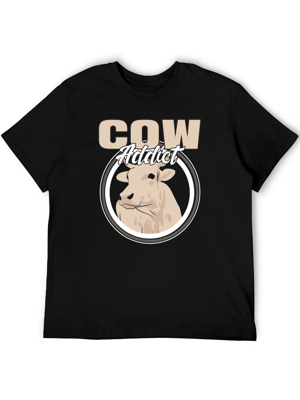 Cow Addict Graphic T-Shirt - Stylish Animal Lover Tee