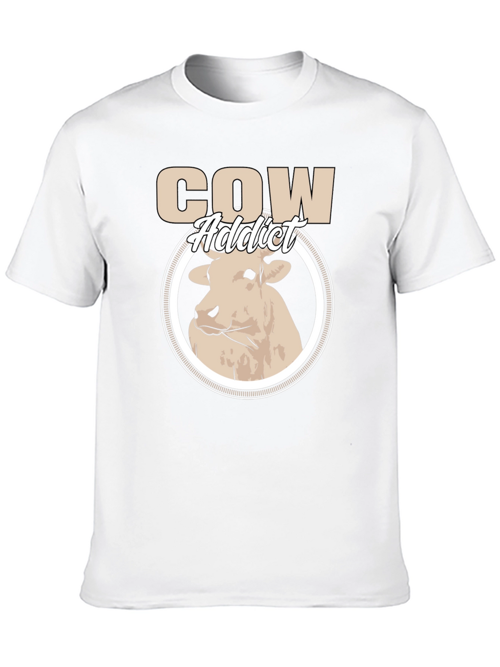 Cow Addict Graphic T-Shirt - Stylish Animal Lover Tee