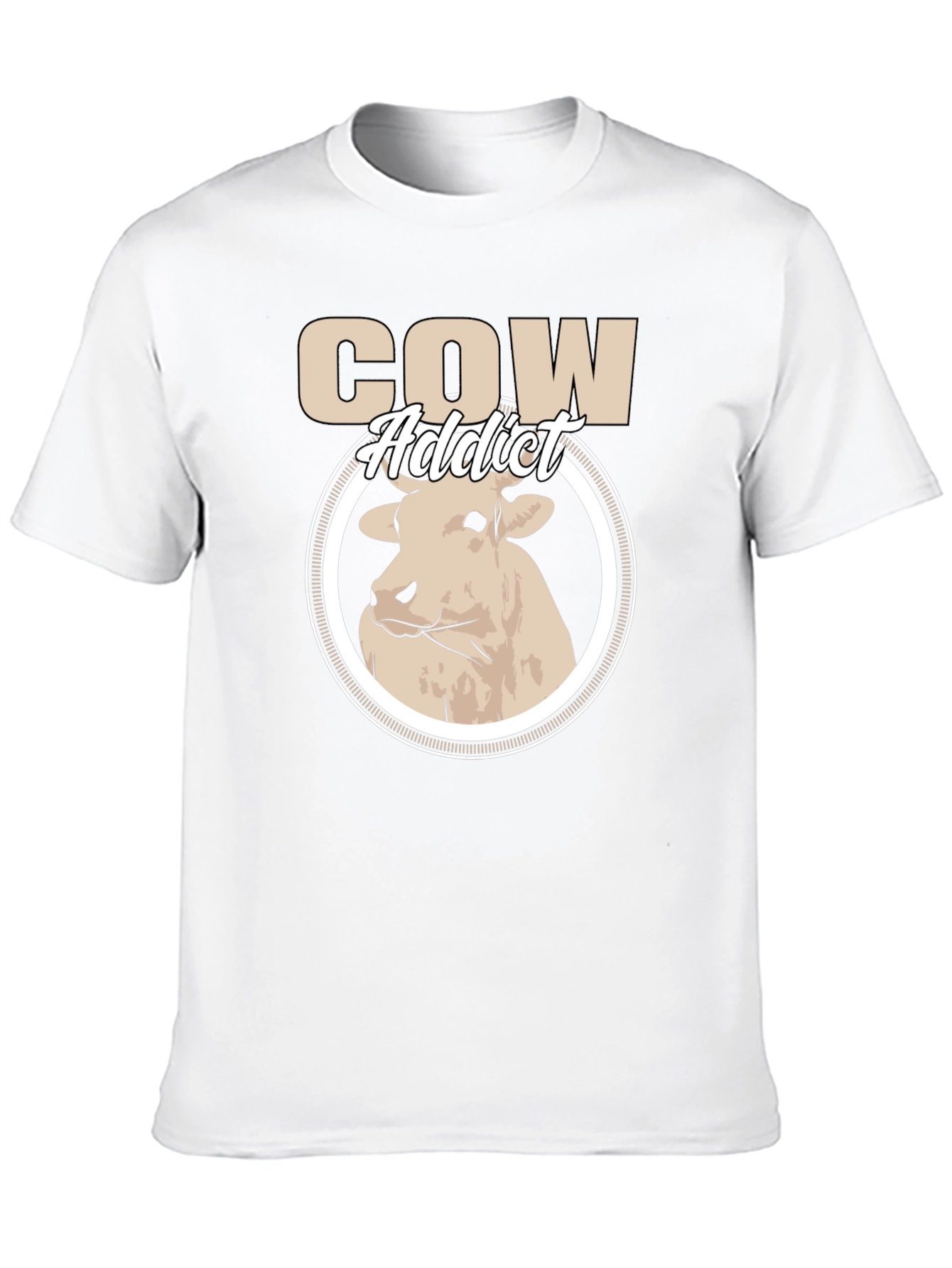 Cow Addict Graphic T-Shirt - Stylish Animal Lover Tee