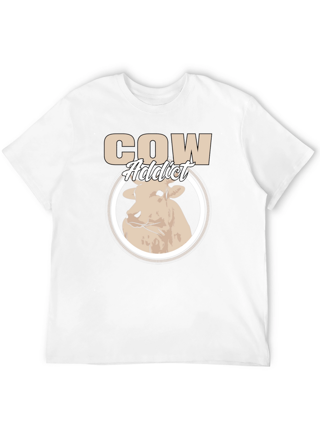 Cow Addict Graphic T-Shirt - Stylish Animal Lover Tee