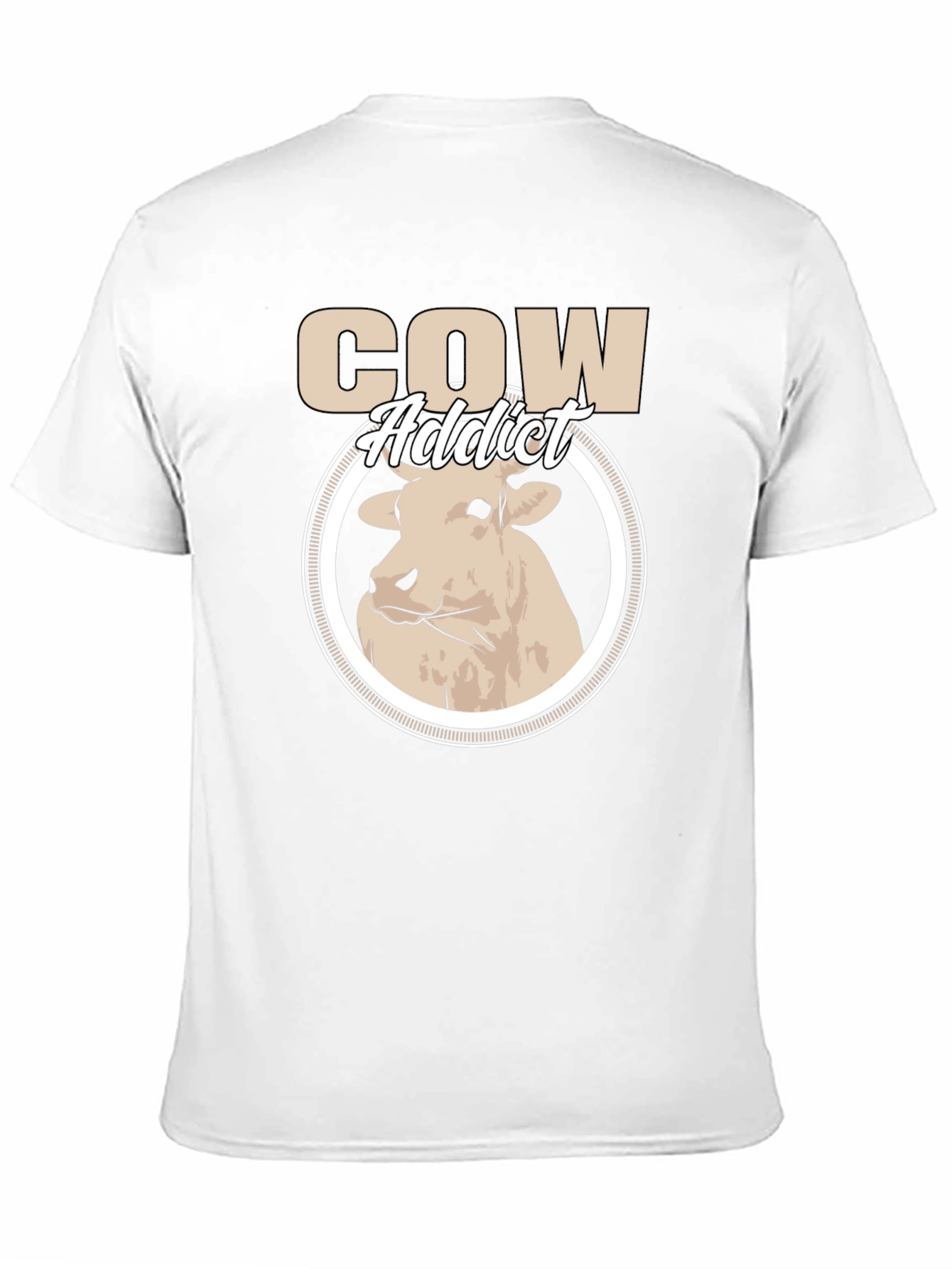 Cow Addict Graphic T-Shirt - Stylish Animal Lover Tee