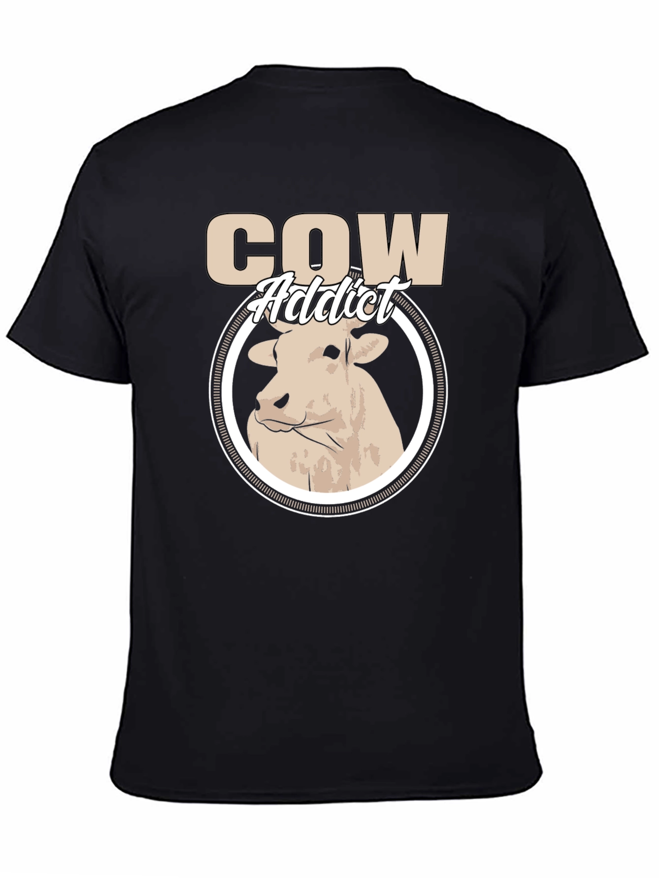 Cow Addict Graphic T-Shirt - Stylish Animal Lover Tee