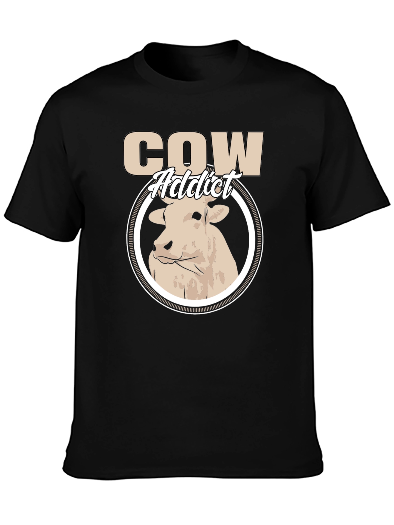 Cow Addict Graphic T-Shirt - Stylish Animal Lover Tee