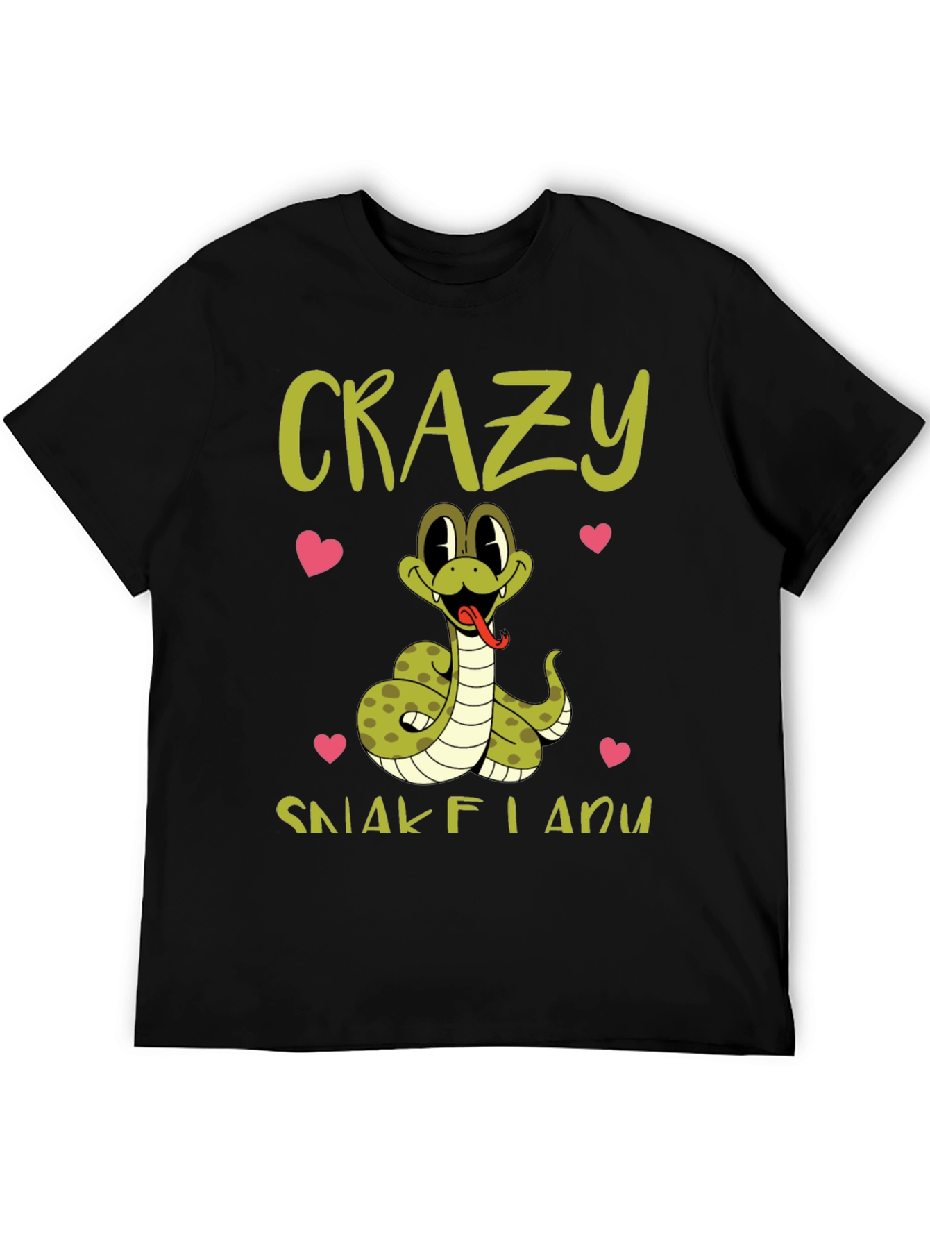 Crazy Snake Lady Graphic Tee - Cute Animal Lover Shirt