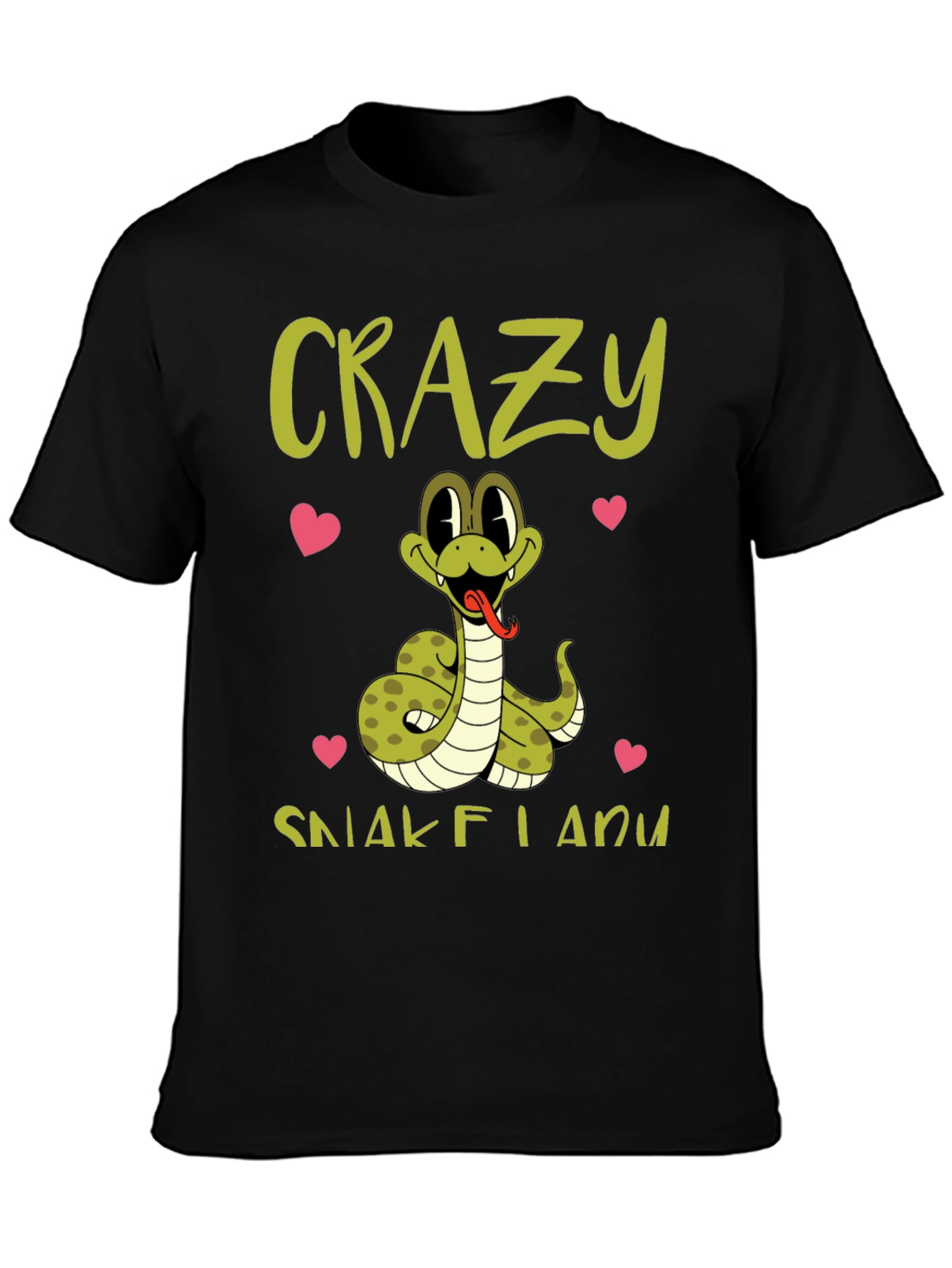 Crazy Snake Lady Graphic Tee - Cute Animal Lover Shirt