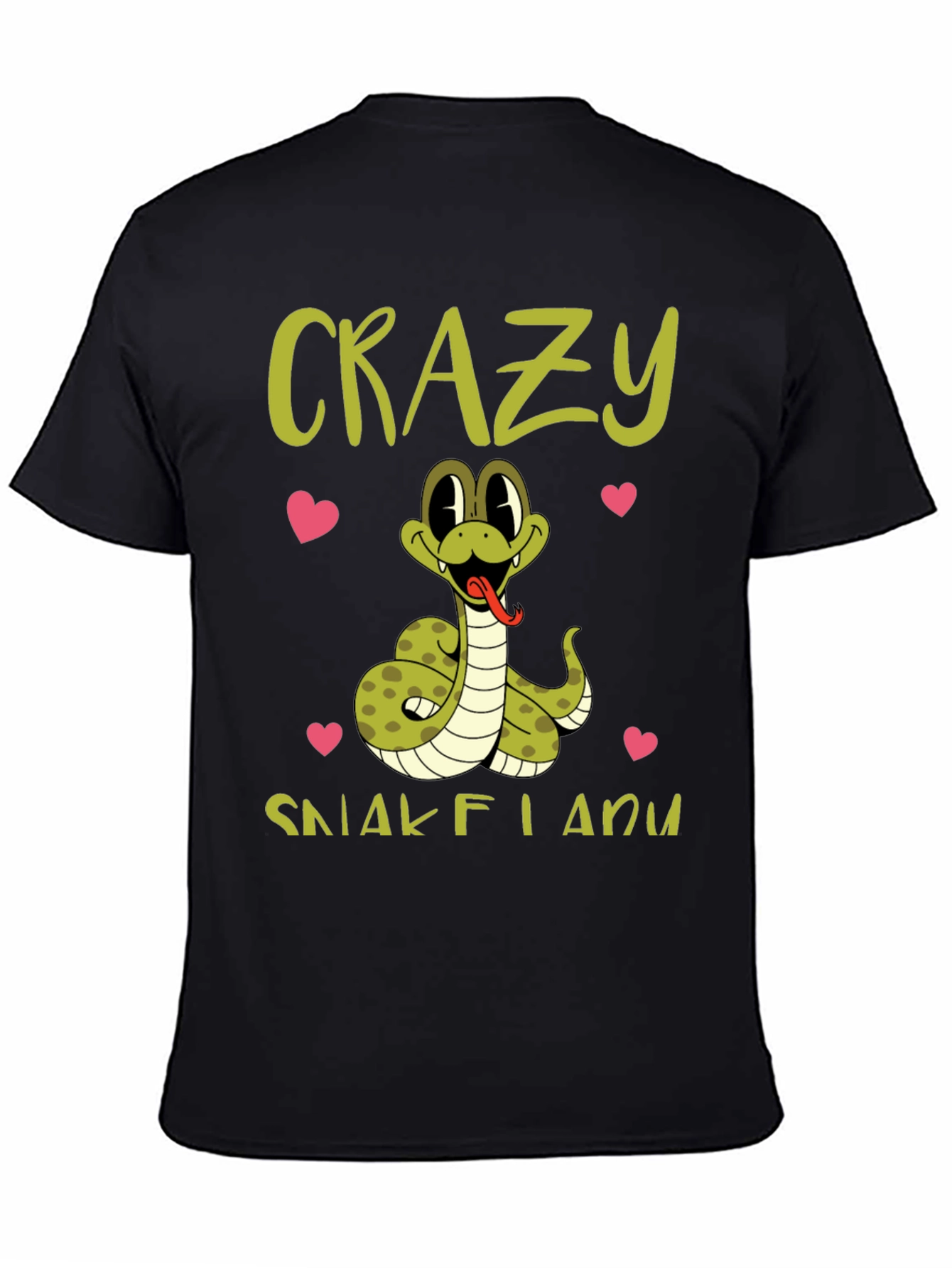 Crazy Snake Lady Graphic Tee - Cute Animal Lover Shirt