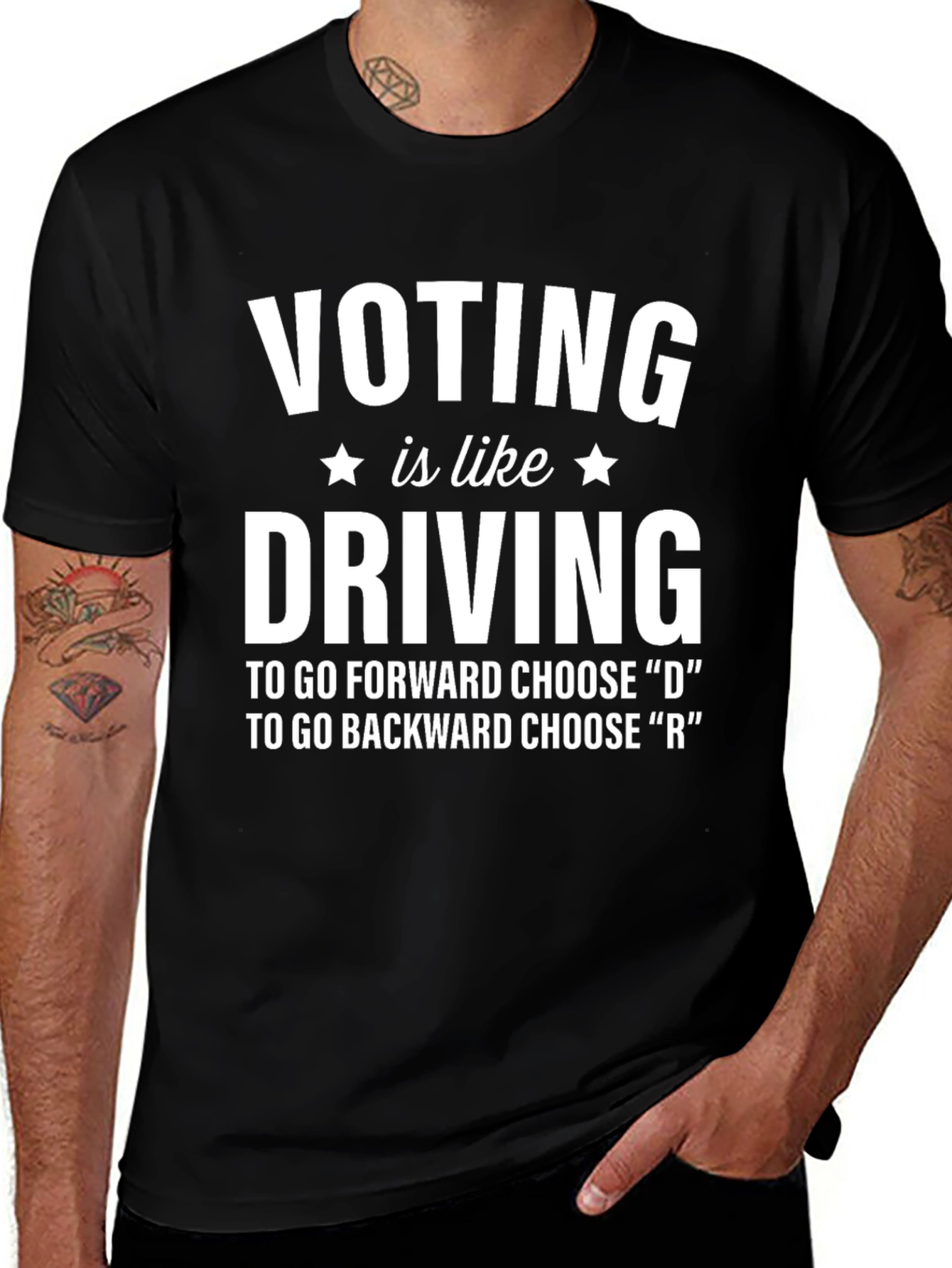 Vote Driving Black T-Shirt