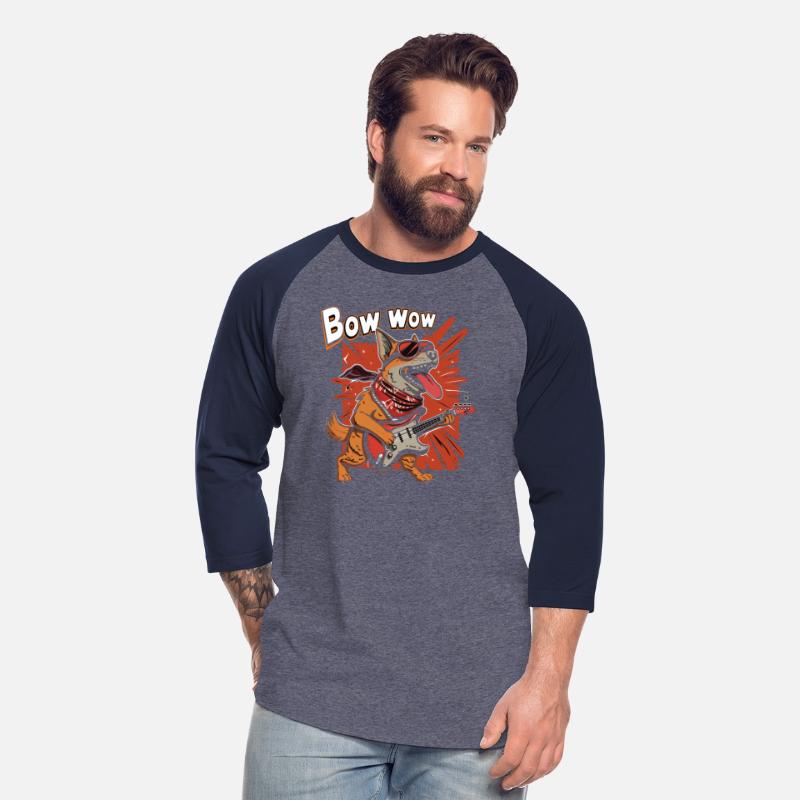 A Cute Cartoon dog play Guitar