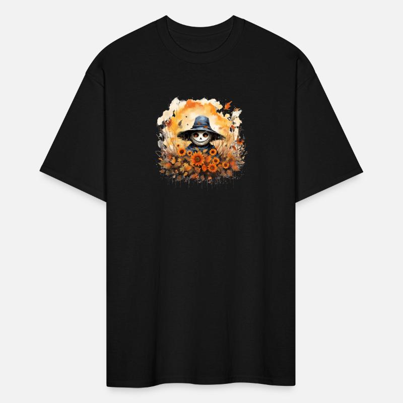 a friendly scarecrow