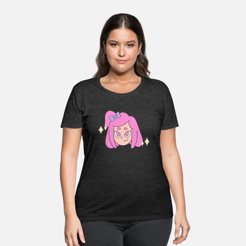 A girl with magical pink hair