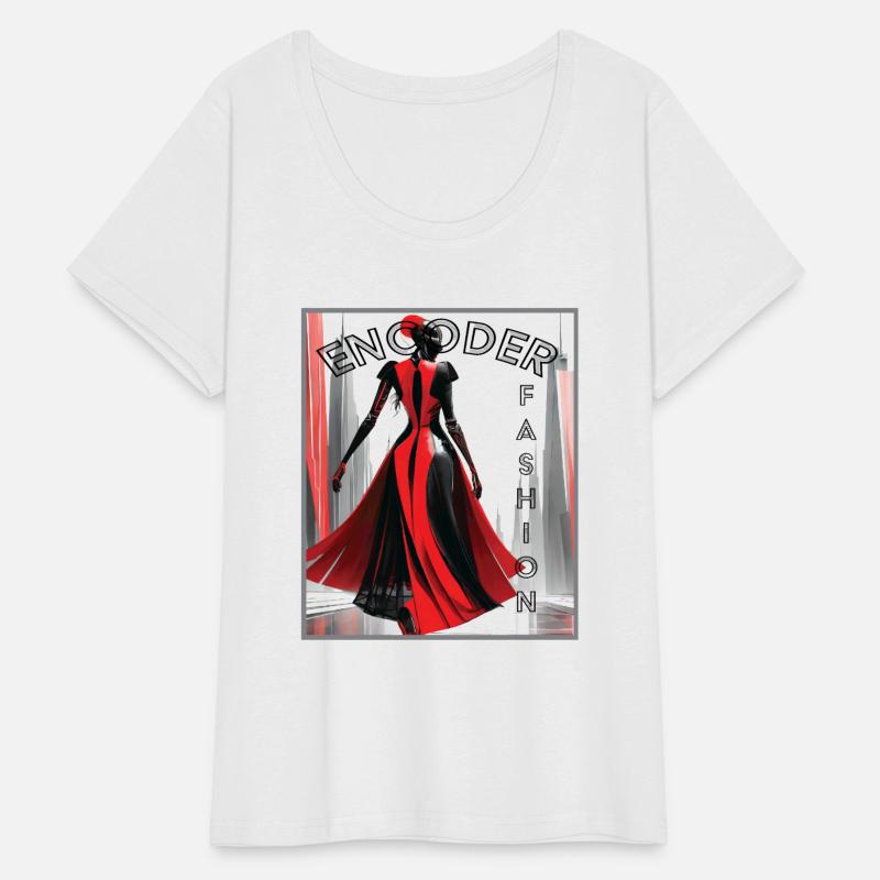 A Super Cute Elegant Fashion Graphic T-shirt Woman