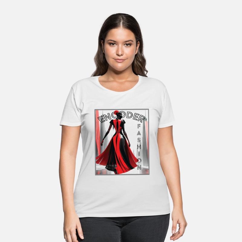 A Super Cute Elegant Fashion Graphic T-shirt Woman