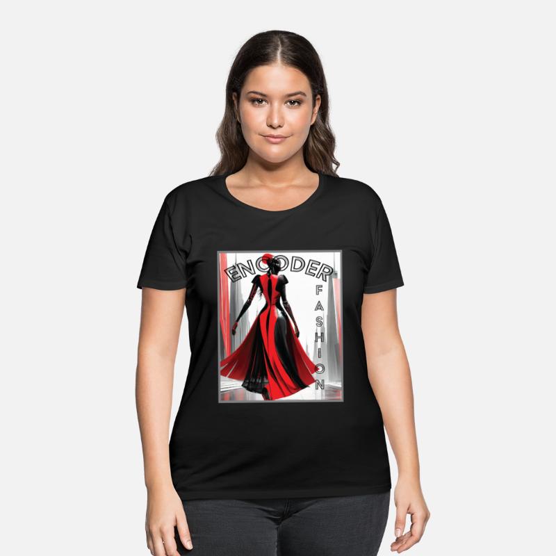 A Super Cute Elegant Fashion Graphic T-shirt Woman