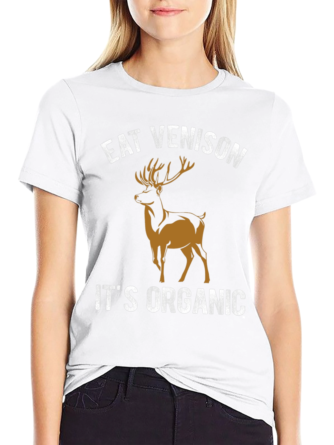 Eat Venison Its Organic Graphic T-Shirt
