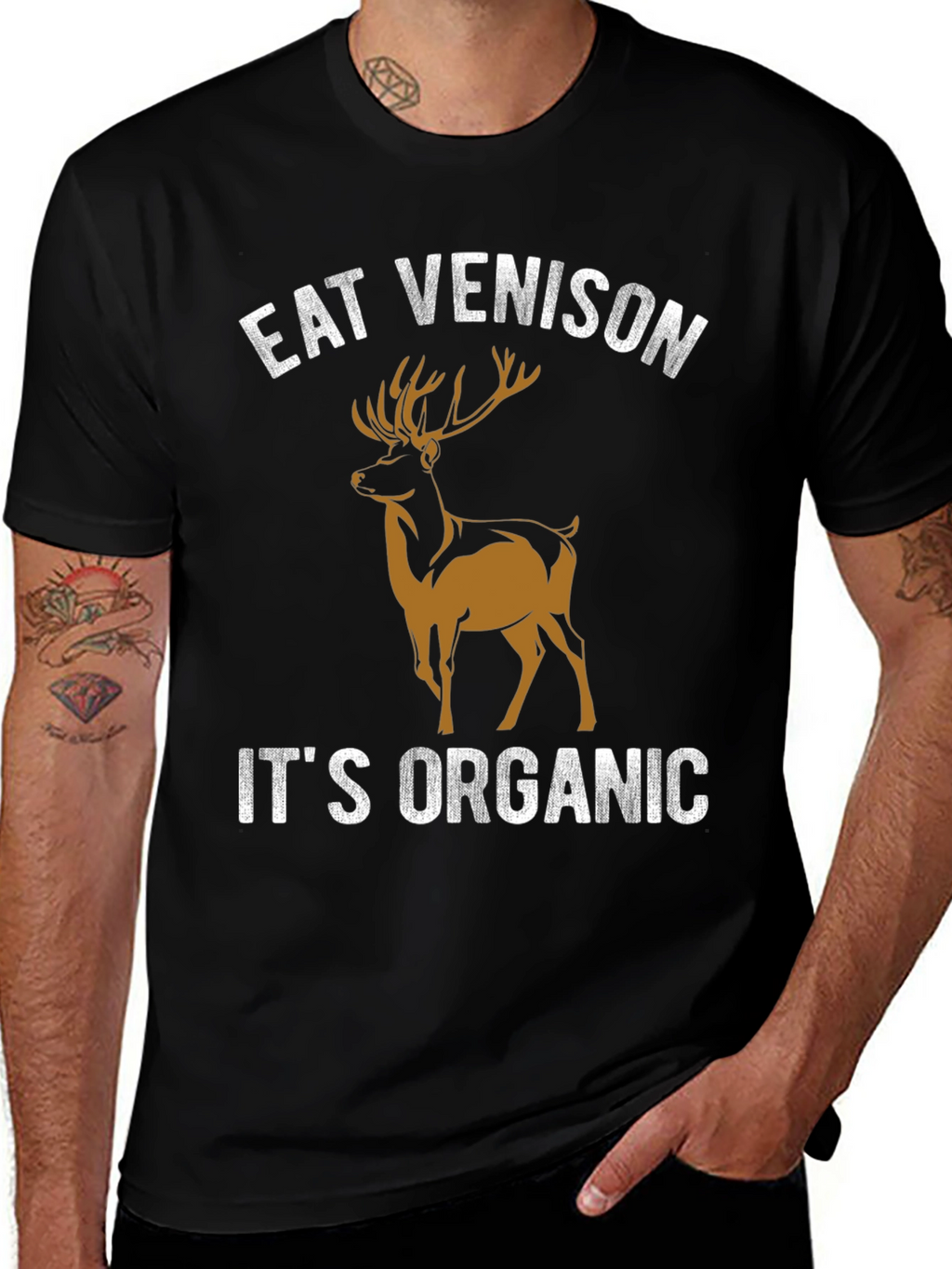 Eat Venison Its Organic Graphic T-Shirt