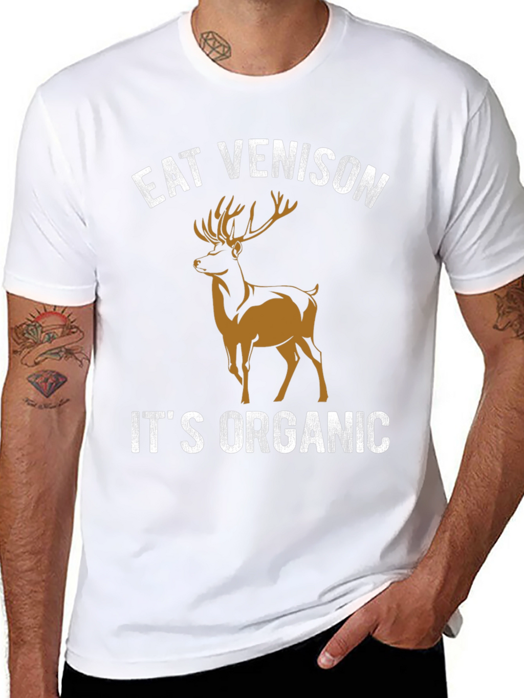 Eat Venison Its Organic Graphic T-Shirt
