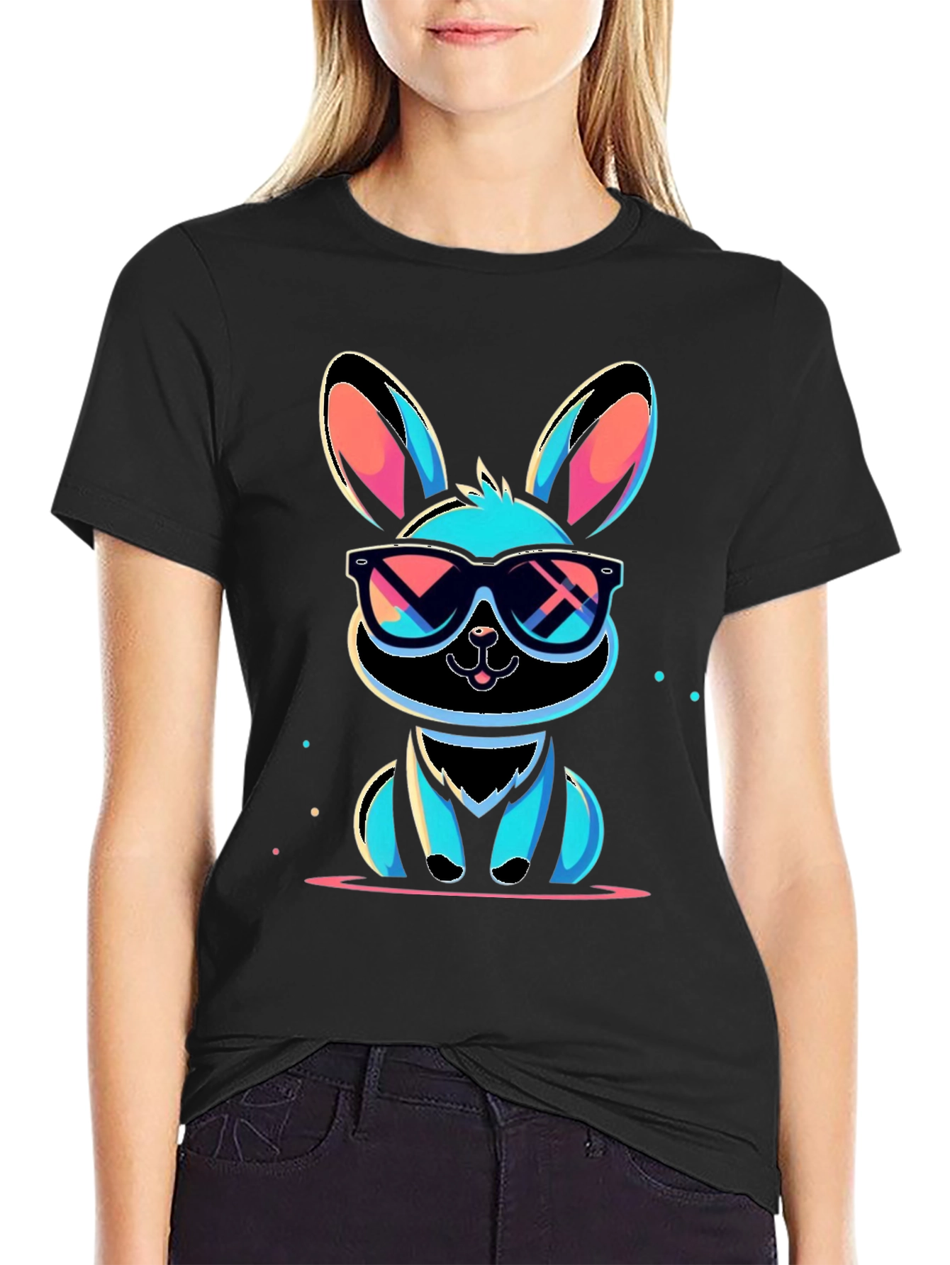 Cool Rabbit Graphic T-Shirt