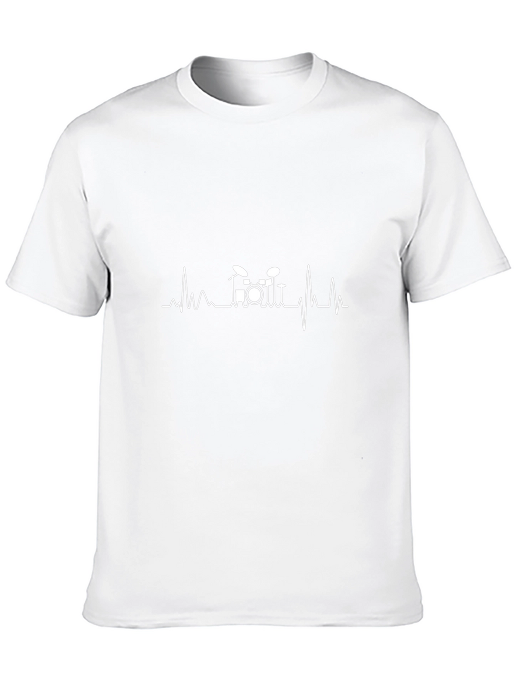 Drumbeat Heartbeat T-Shirt - Music Lover Tee