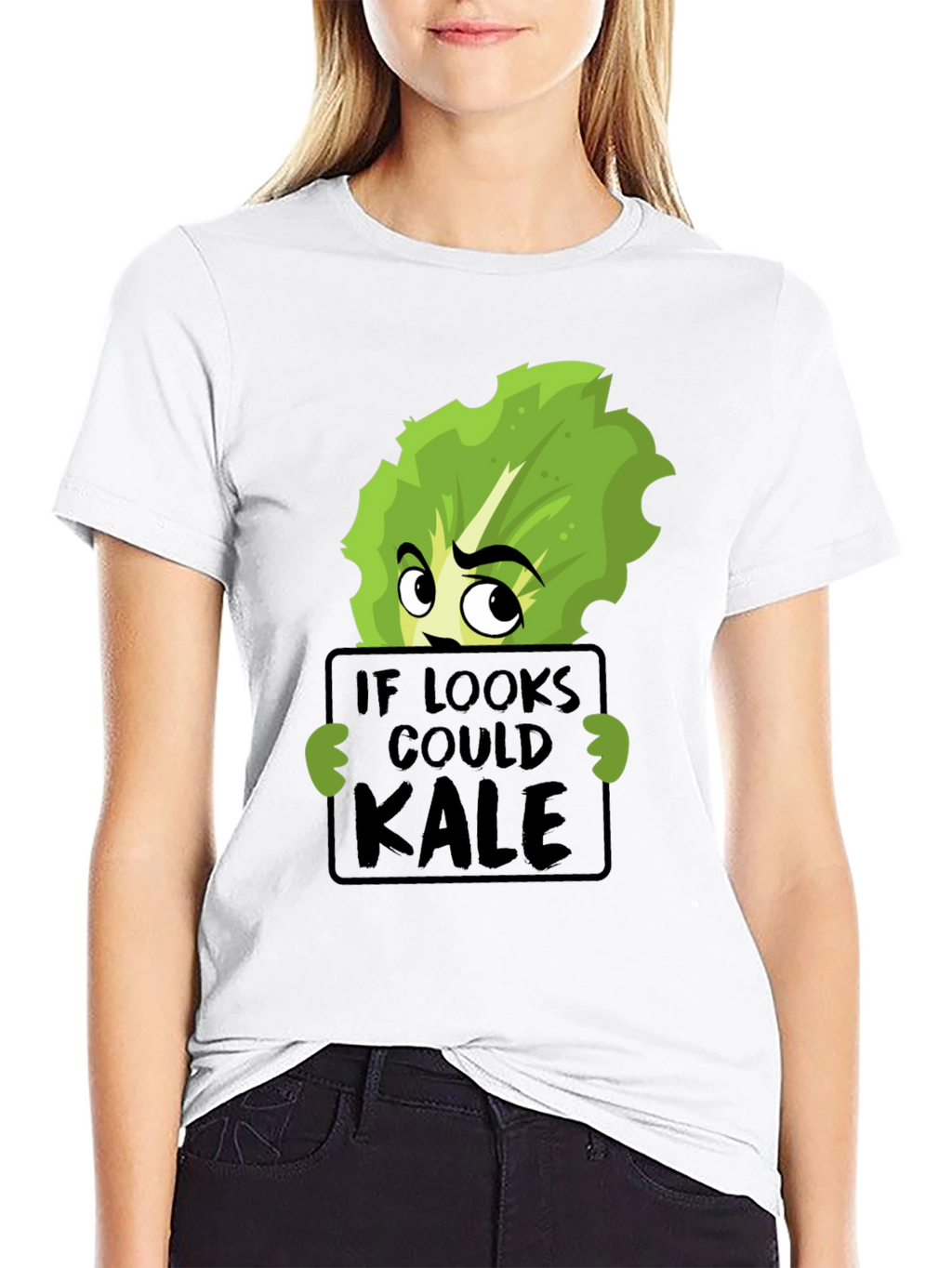 If Looks Could Kale Funny Graphic T-Shirt