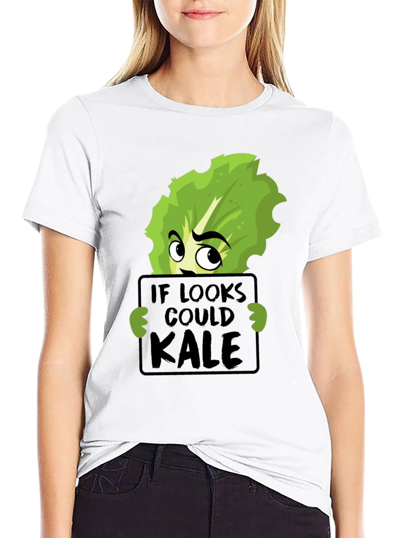 If Looks Could Kale Funny Graphic T-Shirt