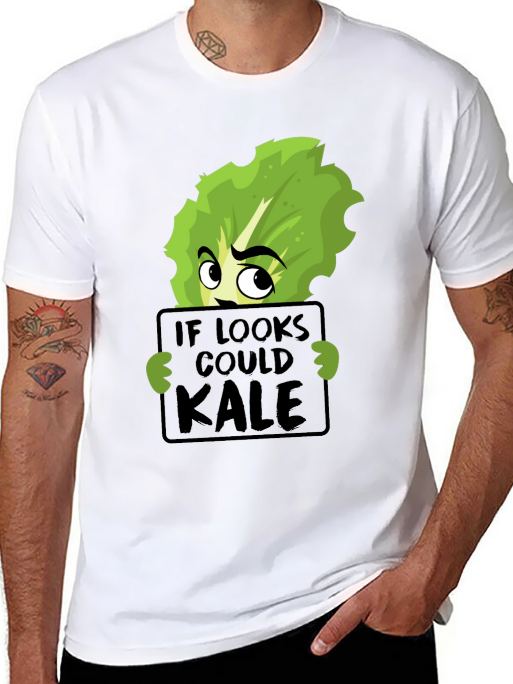If Looks Could Kale Funny Graphic T-Shirt