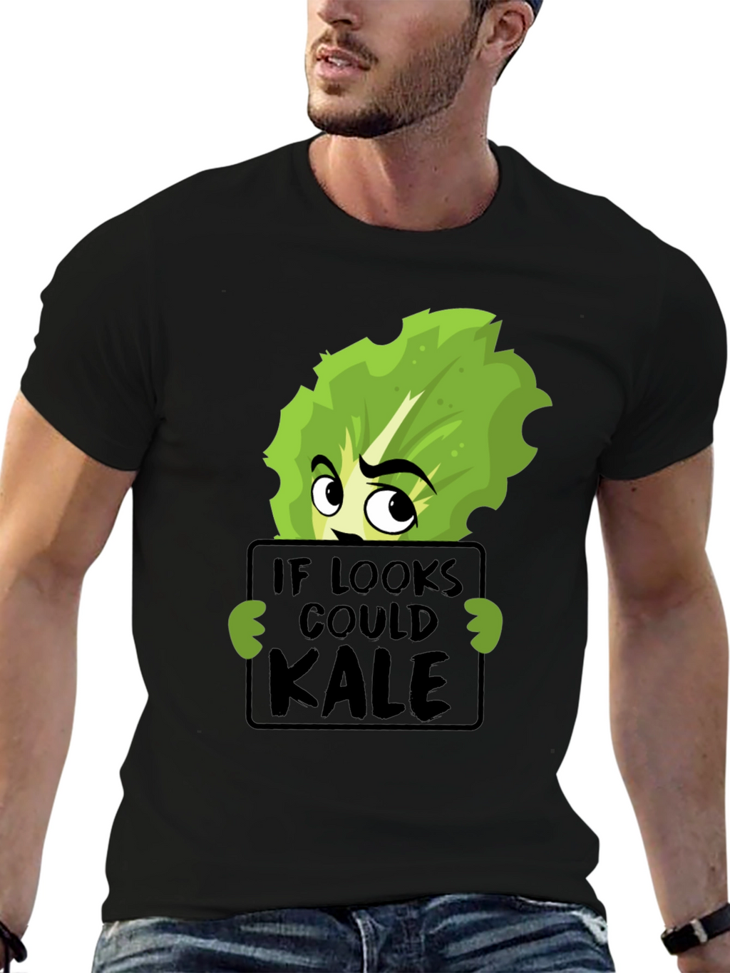 If Looks Could Kale Funny Graphic T-Shirt