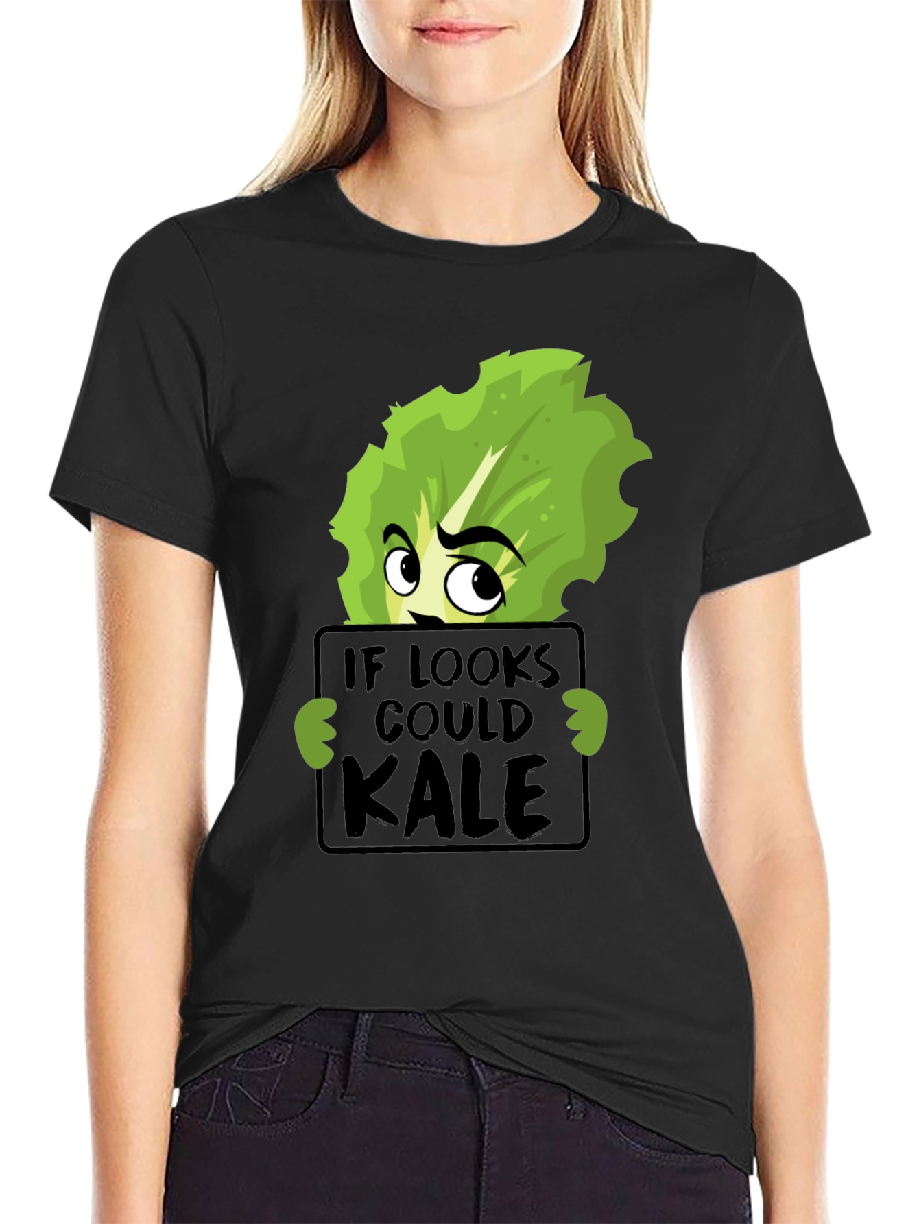 If Looks Could Kale Funny Graphic T-Shirt