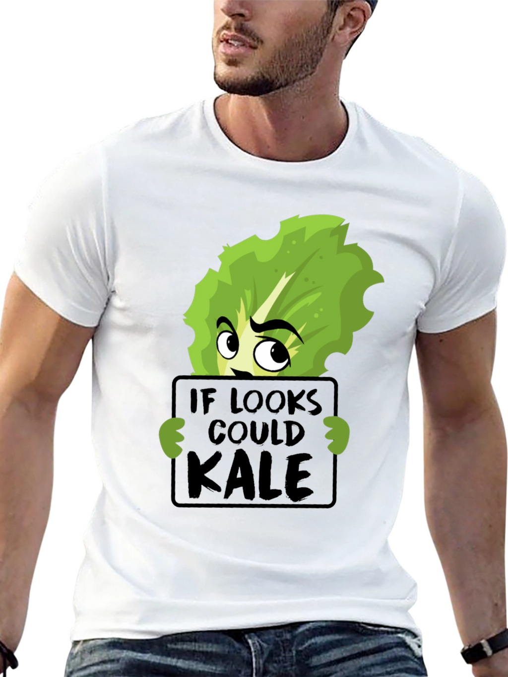 If Looks Could Kale Funny Graphic T-Shirt