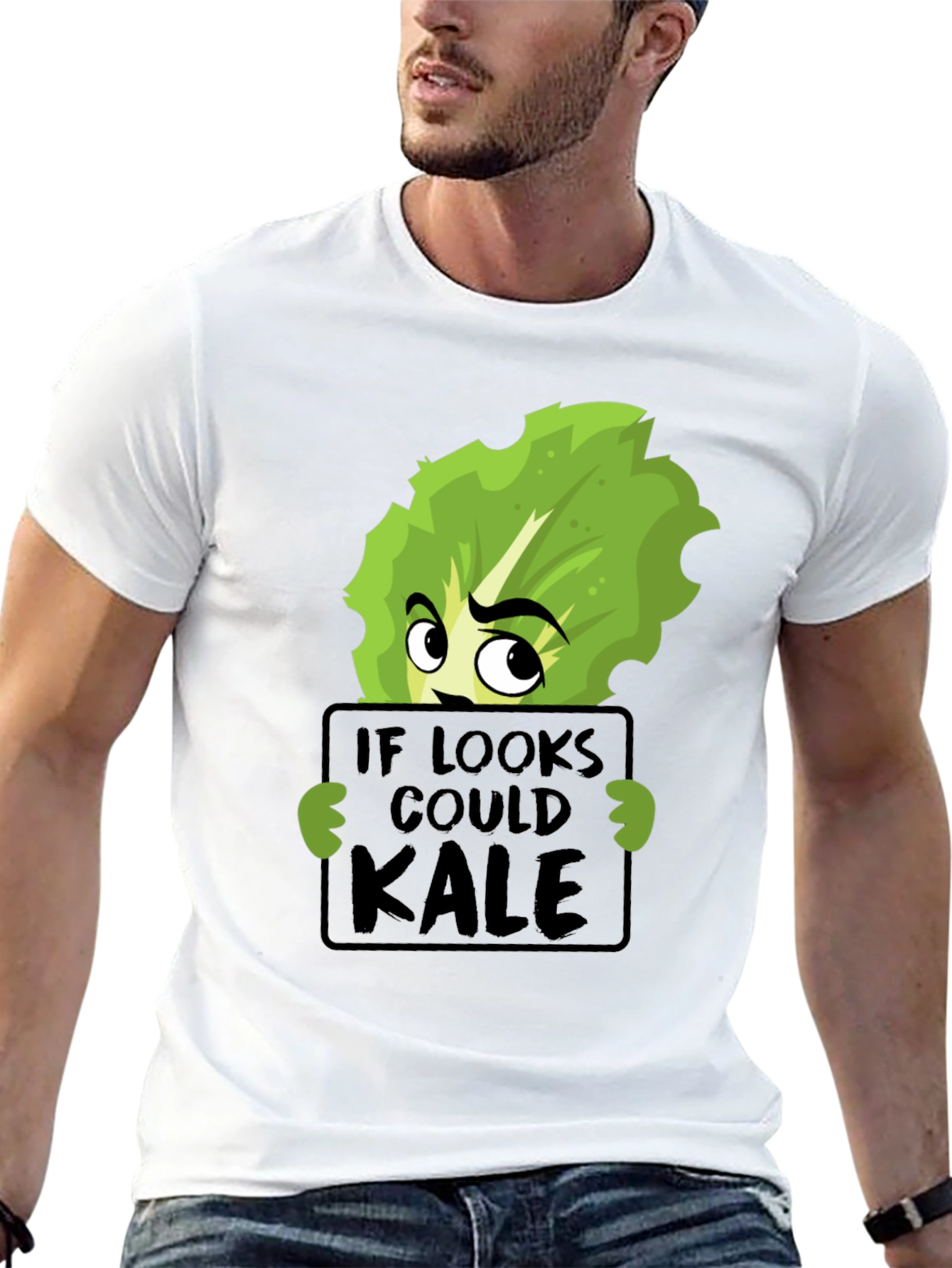 If Looks Could Kale Funny Graphic T-Shirt