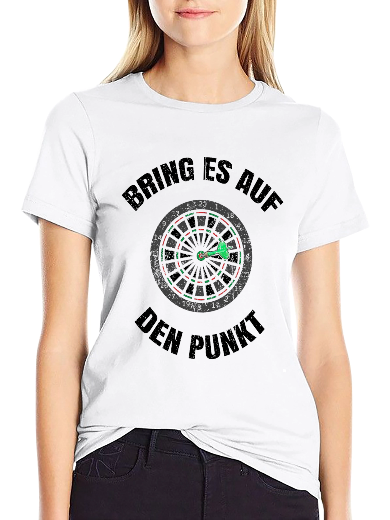 Darts T-Shirt - Bring Es Auf Den Punkt