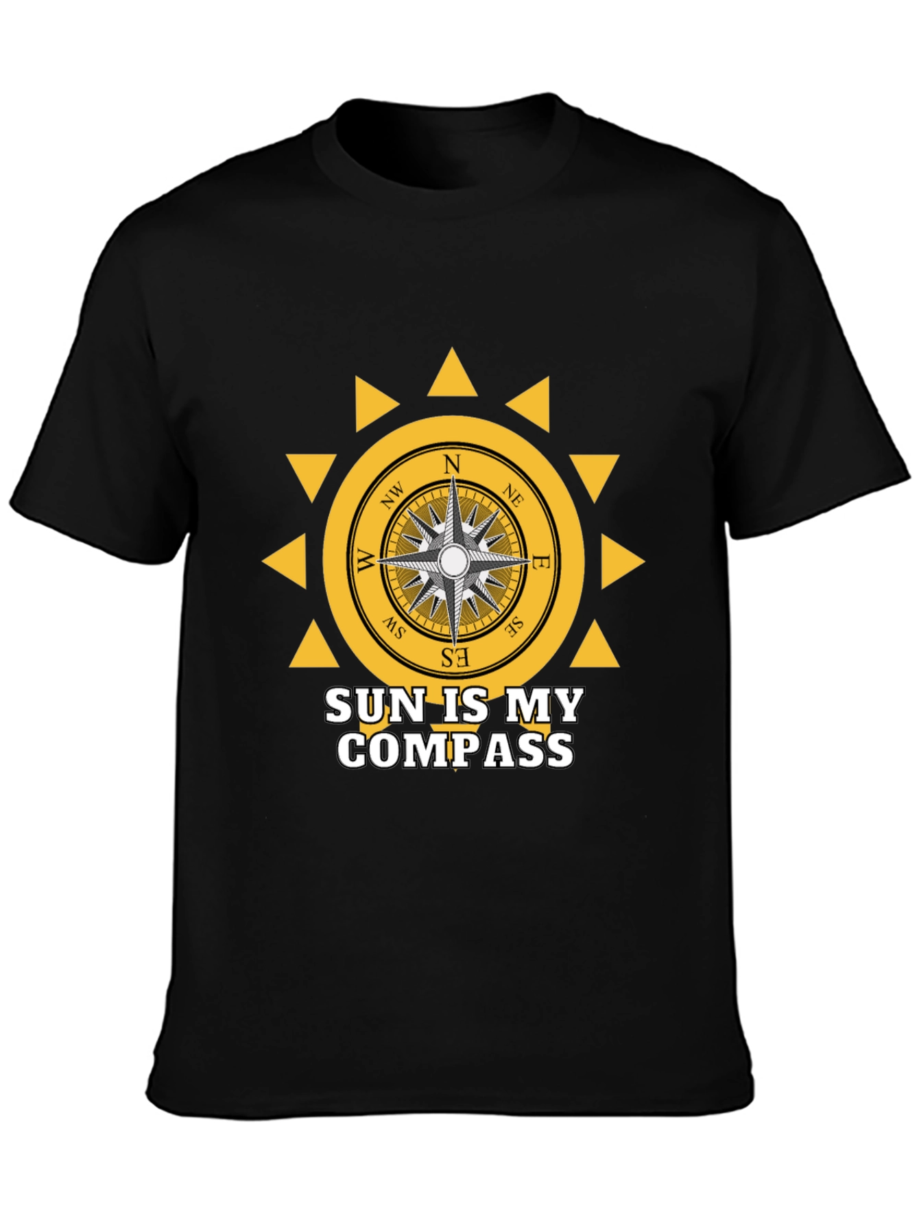 Sun Compass Graphic Tee - Adventure Awaits!
