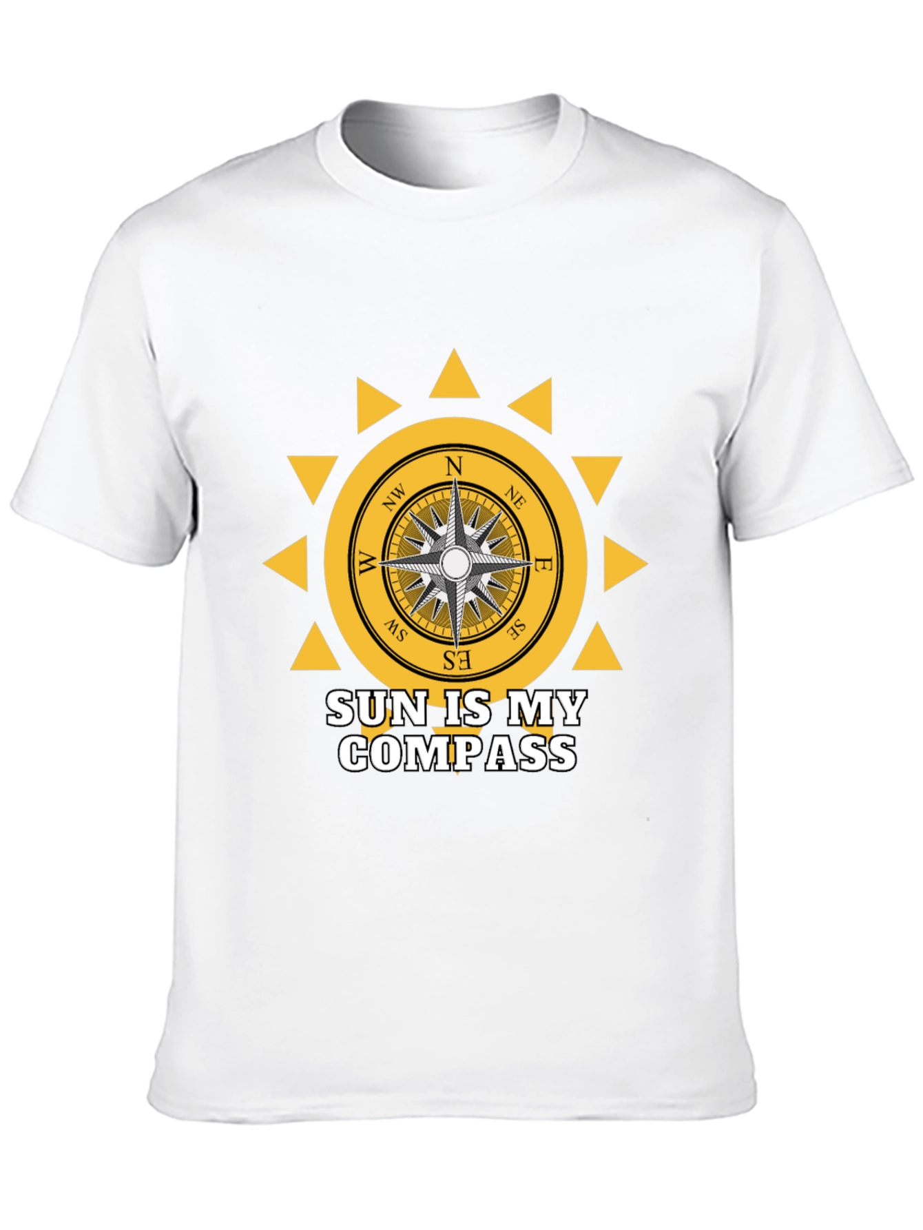 Sun Compass Graphic Tee - Adventure Awaits!