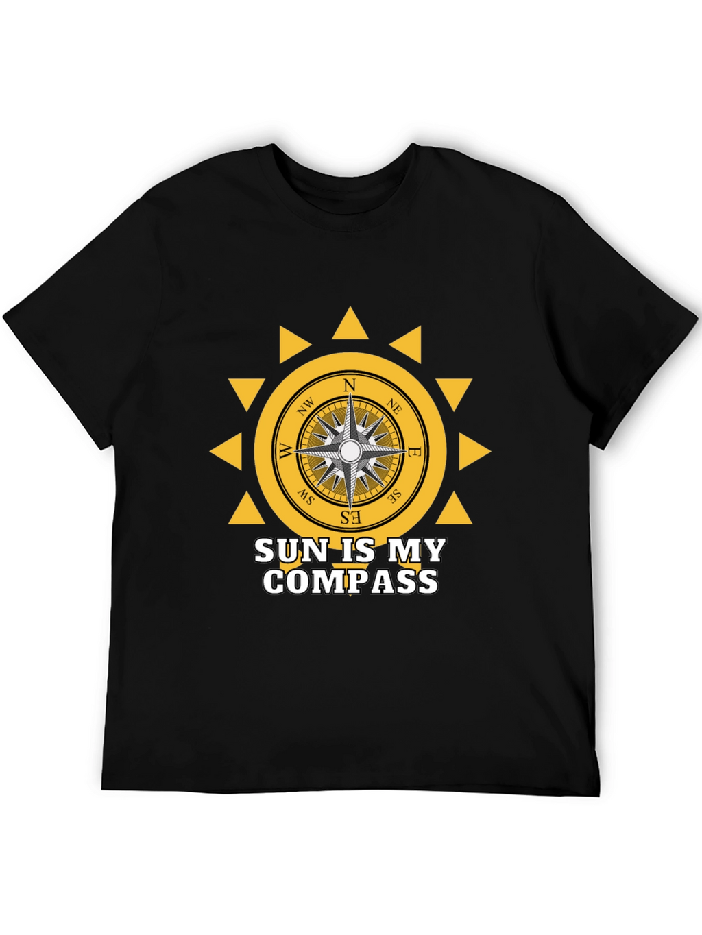 Sun Compass Graphic Tee - Adventure Awaits!