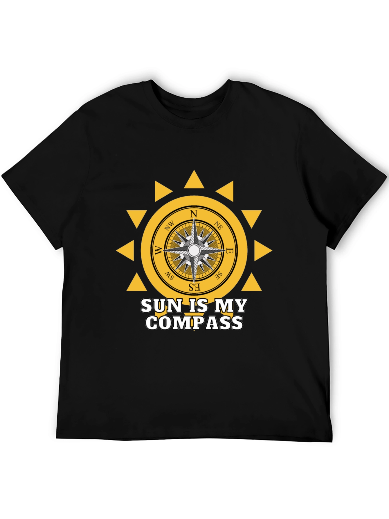 Sun Compass Graphic Tee - Adventure Awaits!