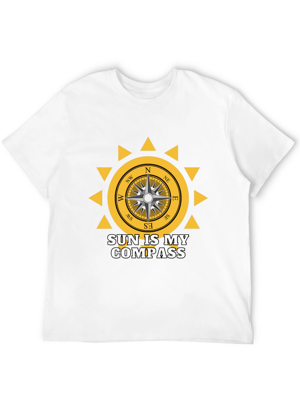 Sun Compass Graphic Tee - Adventure Awaits!