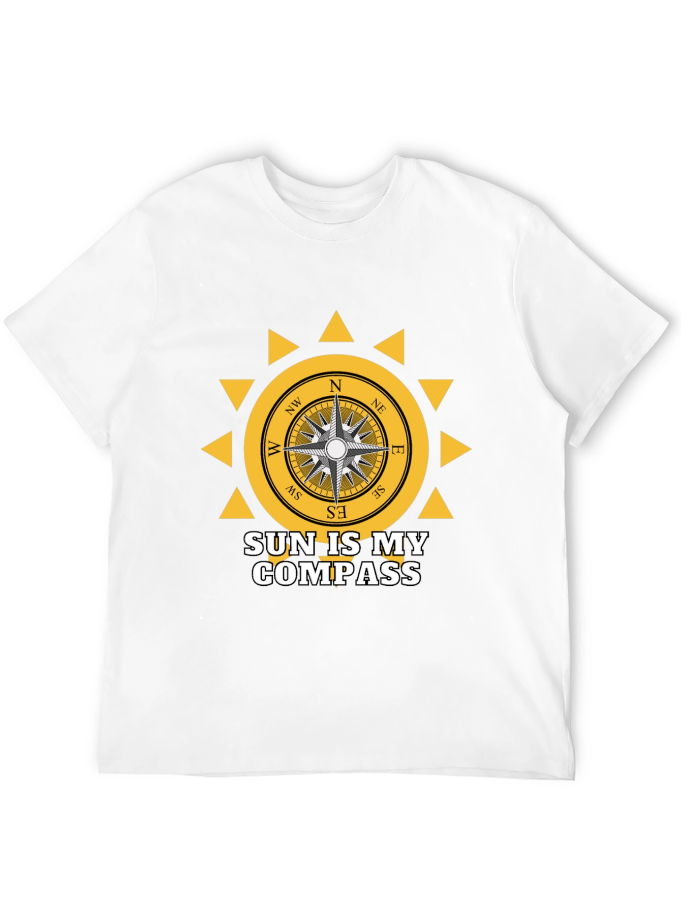 Sun Compass Graphic Tee - Adventure Awaits!