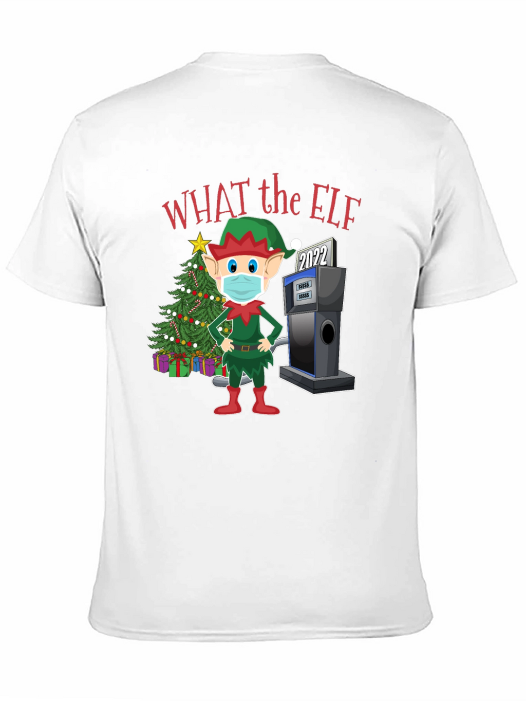 Funny Christmas Elf Gas Pump T-Shirt