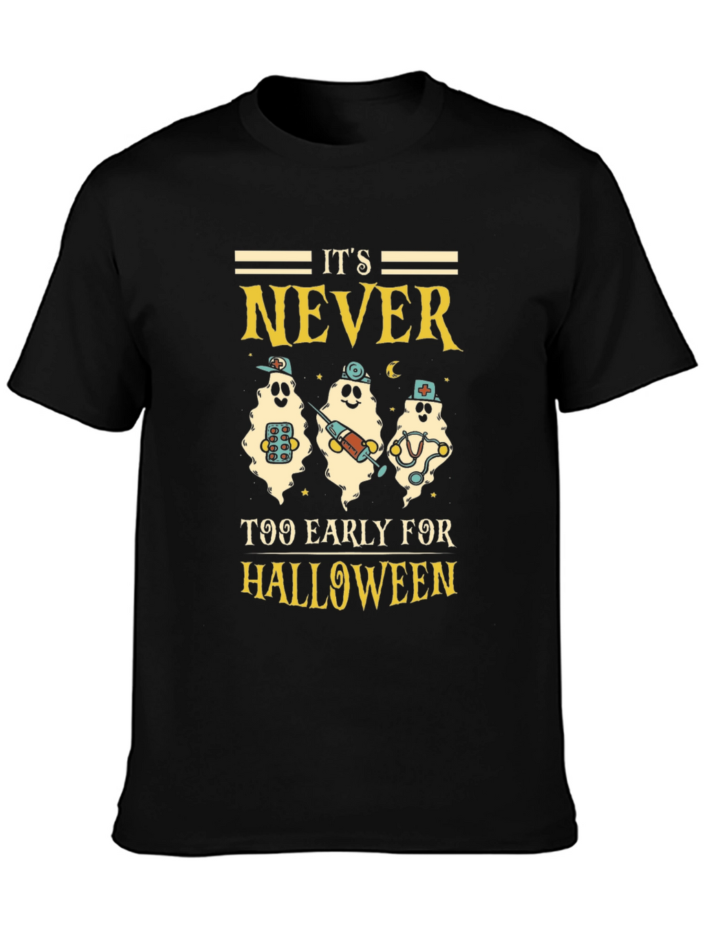 Halloween Ghost Nurse T-Shirt