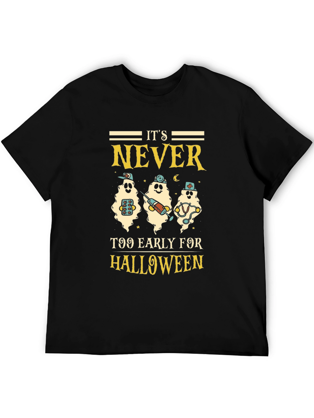 Halloween Ghost Nurse T-Shirt