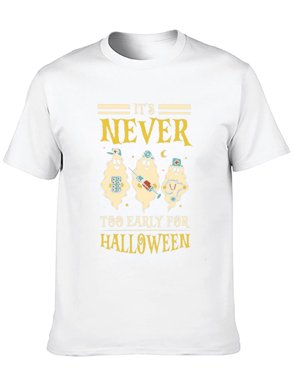 Halloween Ghost Nurse T-Shirt