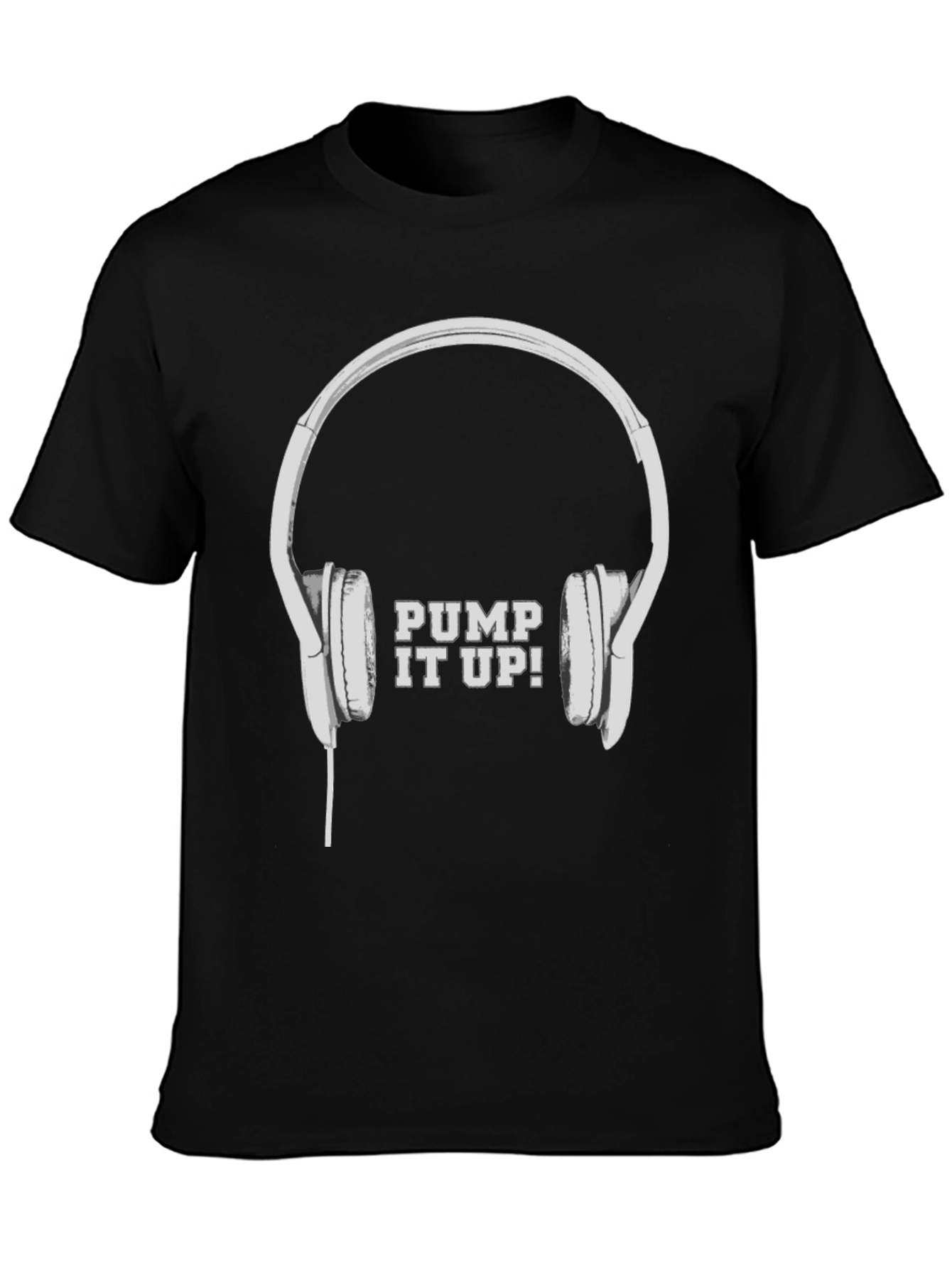 Pump It Up! Headphones Graphic Tee - Black