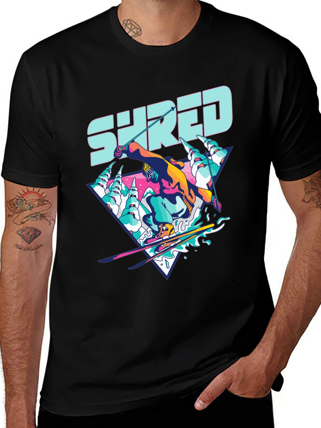 Shred Retro Ski T-Shirt