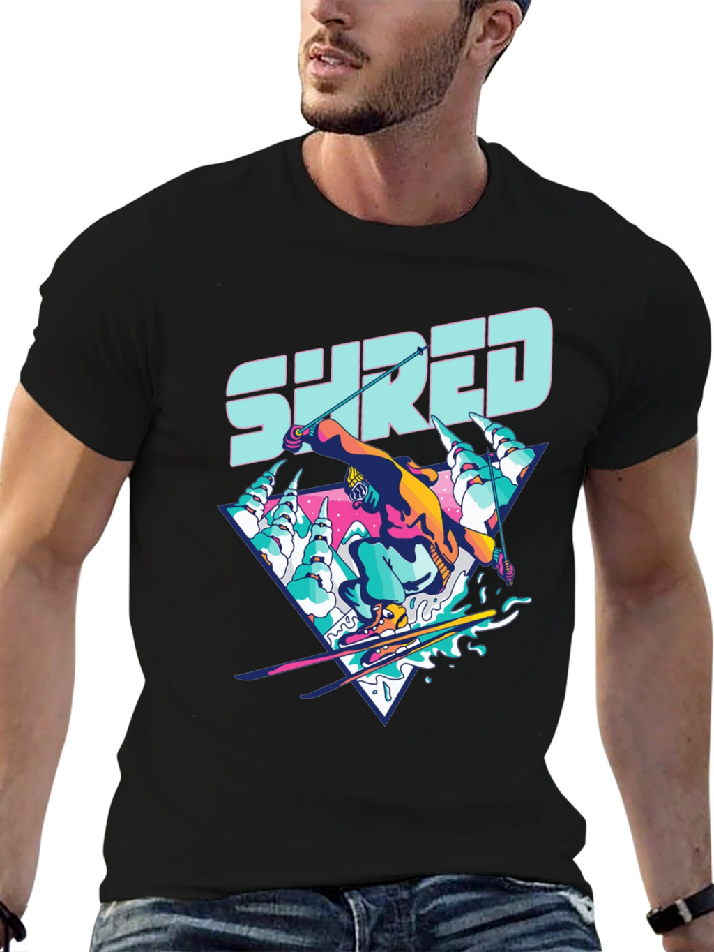 Shred Retro Ski T-Shirt