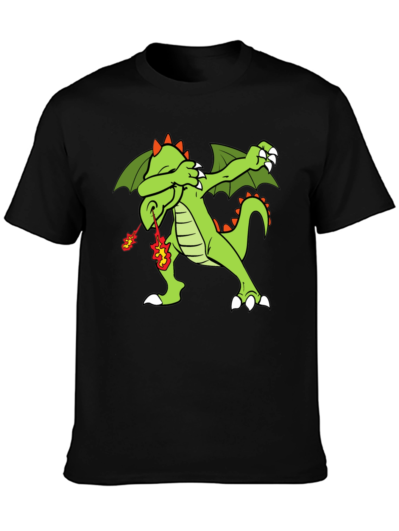 Dabbing Dragon T-Shirt - Fire Breathing Tee