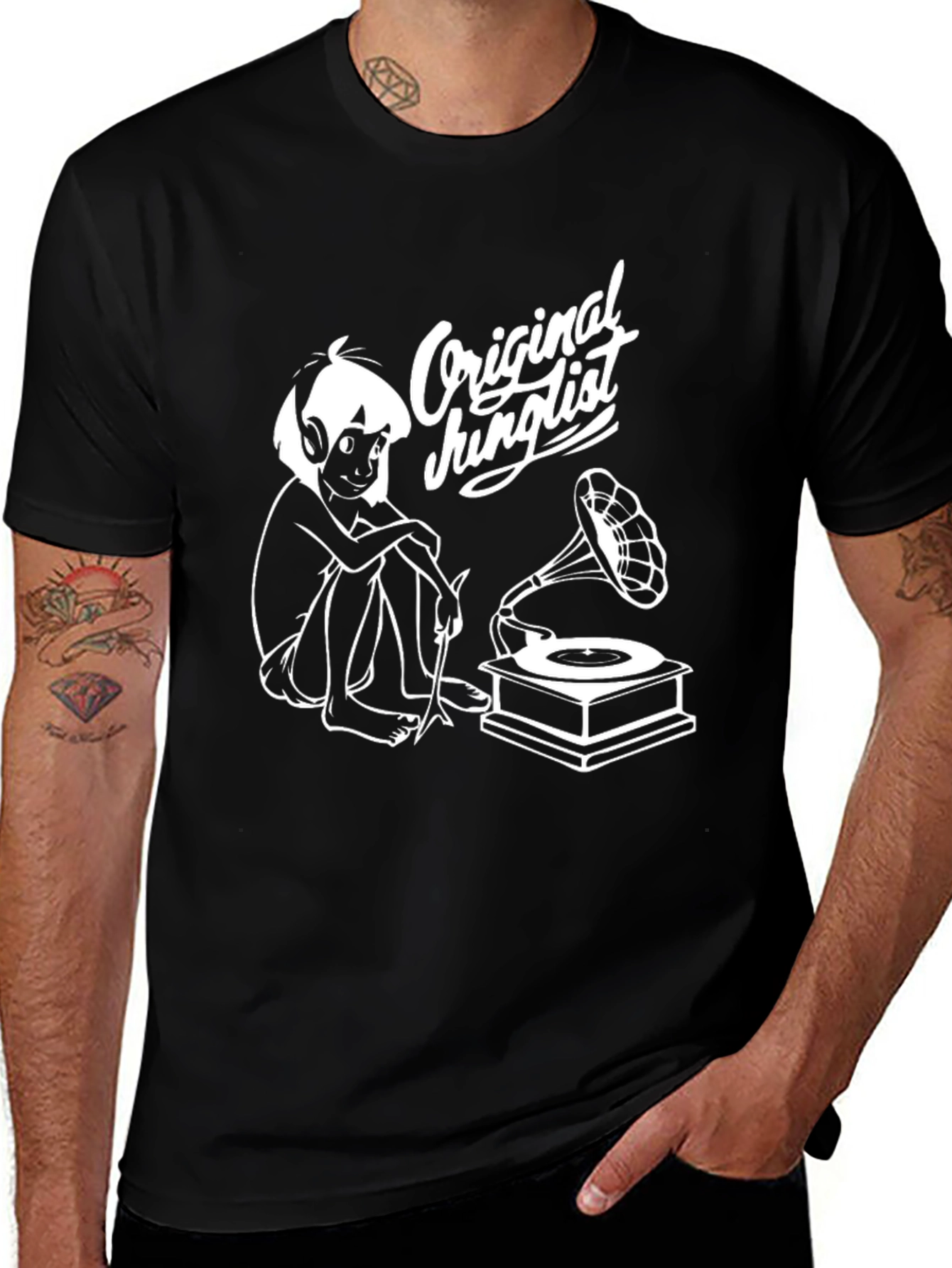 Original Junglist Black Graphic T-Shirt