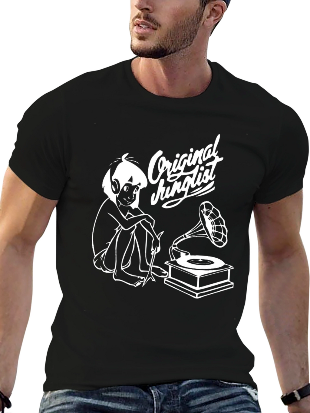 Original Junglist Black Graphic T-Shirt